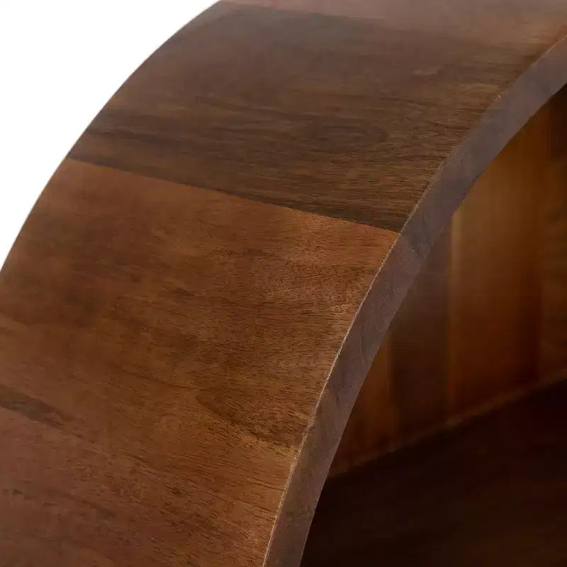 18"x26"  Arch Wall Shelf, Walnut Brown