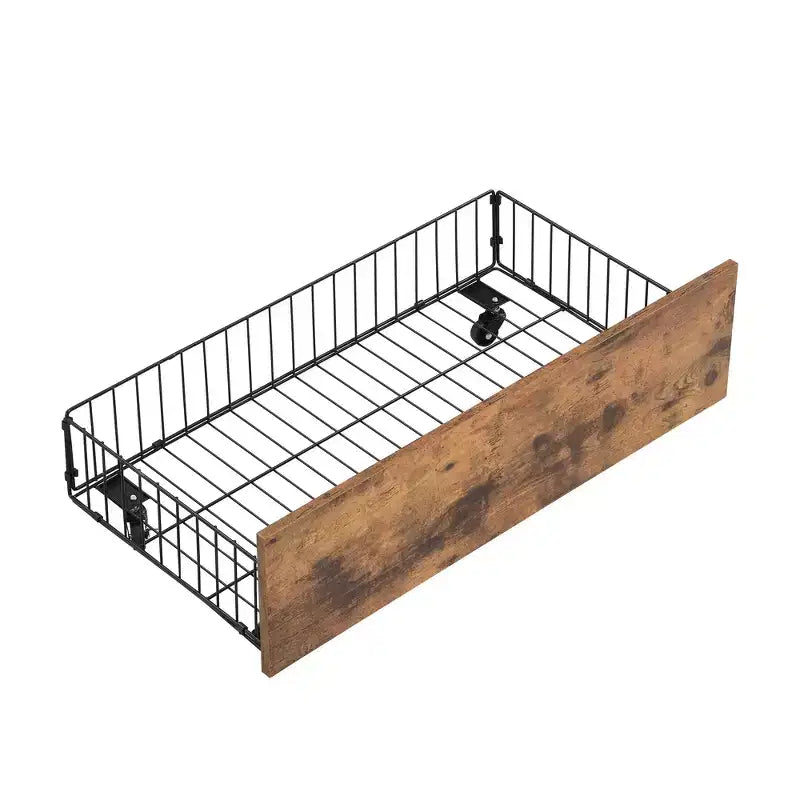 Twin XL over Twin XL Metal Bunk Bed with 2 Storage Drawers, Ladder and Safety Guardrails, Black/Silver