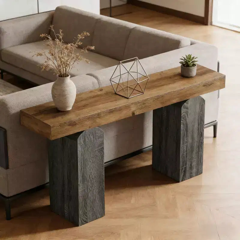 Modern 63" Console Table with Arched Legs