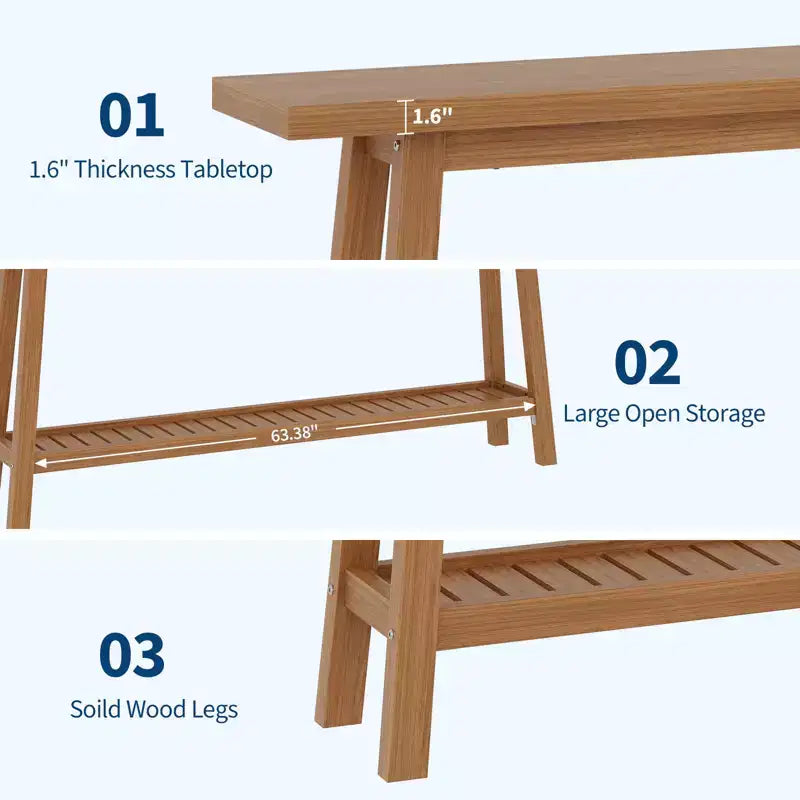 70.9in Long Console Tables, Farmhouse Narrow Sofa Table Behind Couch 2-Tier Entryway Table for Living Room Entrance Hallway Foyer