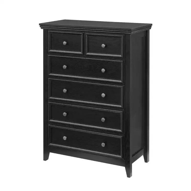 Modern 6 Drawer Dresser with Smooth Glide Drawers, Anti-Tipping Device, for Living Room